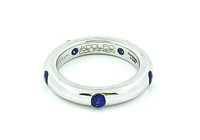 Anello Adolfo Courrier Donna in Oro bianco Zaffiro 0.70 Ct PSJ03 - PSJ03